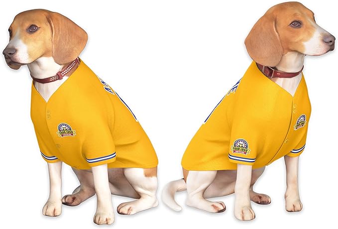 Custom Dog Baseball Jersey with Name Number Logo for Small Pet Dogs-Personalized Dog Shirts
