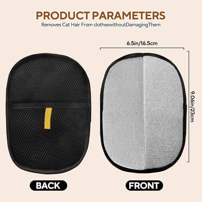 2 Pack Pet Hair Remover Gloves, Electrostatic Grooming Gloves for Dogs & Cats, Double-Sided Deshedding for Furniture, Carpet,The Magic Brush pet Hair Remover