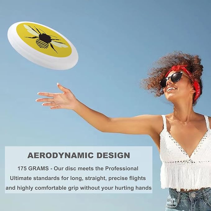 Phoenix Outdoor Flying Disc Fire Phoenix Black Ultimate Disc 175g for Boys Girls Men Women Birthday Christmas