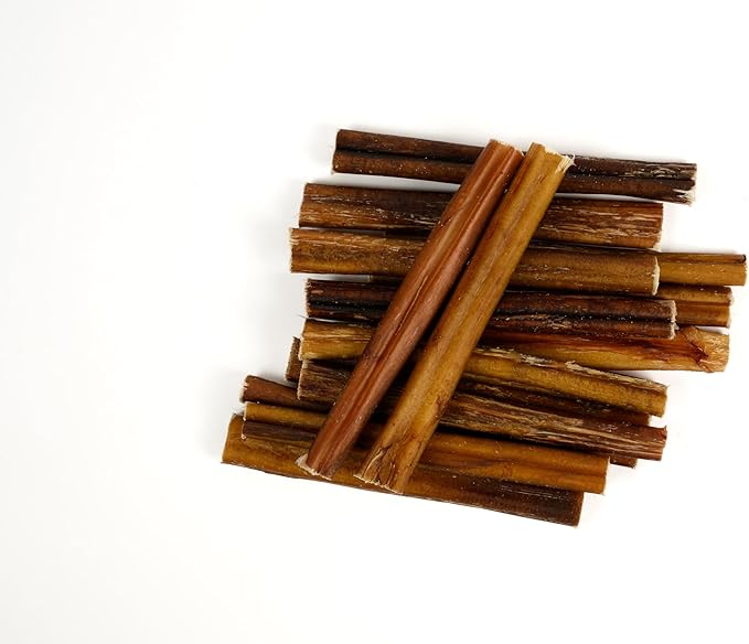 Big Lu - 6” Regular Bully Sticks, 12 Count, 100% Grass-Fed Beef Chews, Fully Digestible, Long-Lasting Treats for Aggressive Chewers, Natural Single-Ingredient Chews for Puppies and Small Dogs