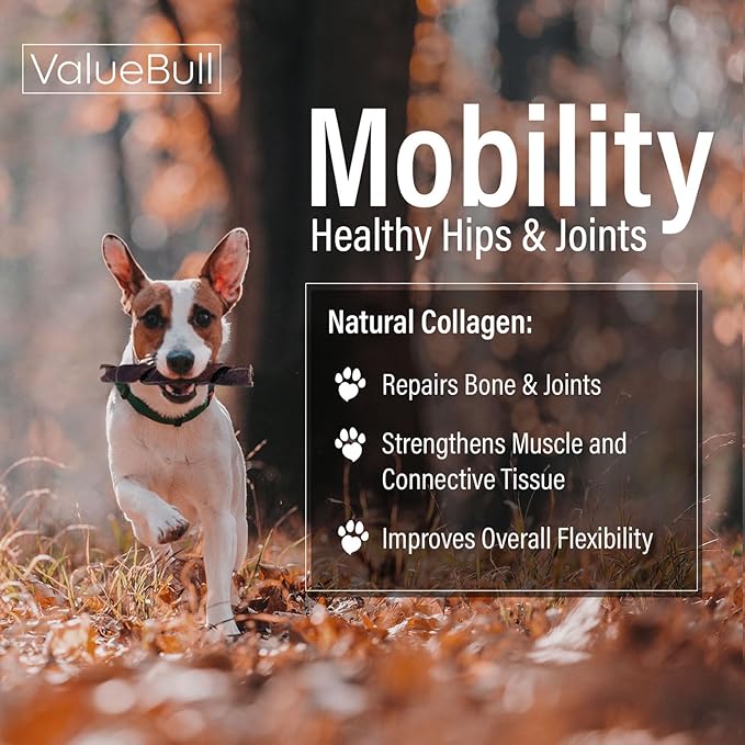 ValueBull USA Collagen Dog Chews, Fun Shapes Variety Mix, Natural Long-Lasting Dog Treats, 10 Pound Bulk Pack - Supports Joints, Skin & Coat with Chondroitin & Glucosamine