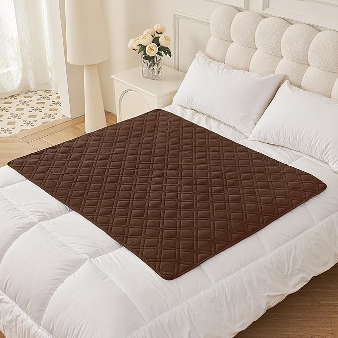 Smiry Waterproof Dog Blanket, 40x50 Inch Soft Pet Bed Cover Reversible, Washable Sofa Couch Furniture Protector for Small Medium Large Dog Puppy Cat, Brown/Chocolate