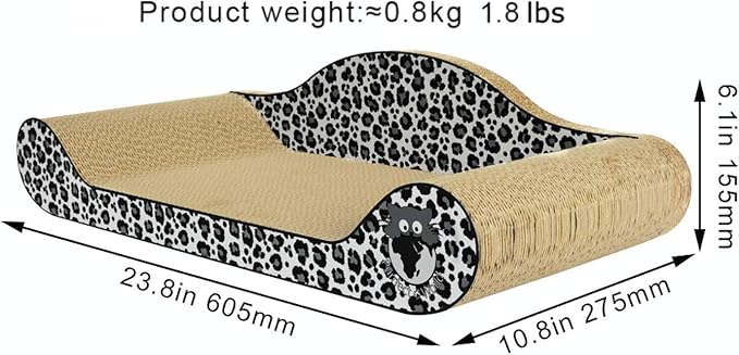 Cat Lounge Scratcher - Snow Leopard 2 Pack