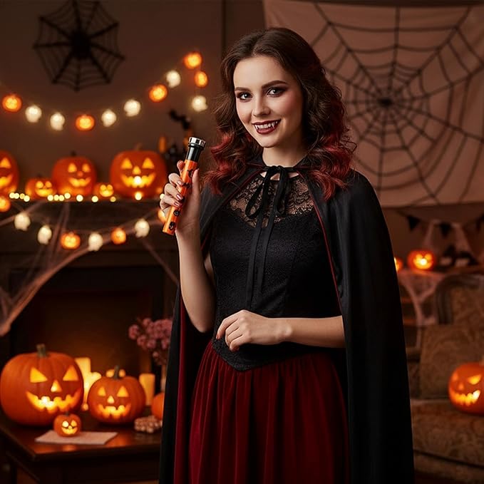 Kids Halloween Flashlight Skull Ghost Pumpkin Bat Spider Halloween Light Projector Halloween Props