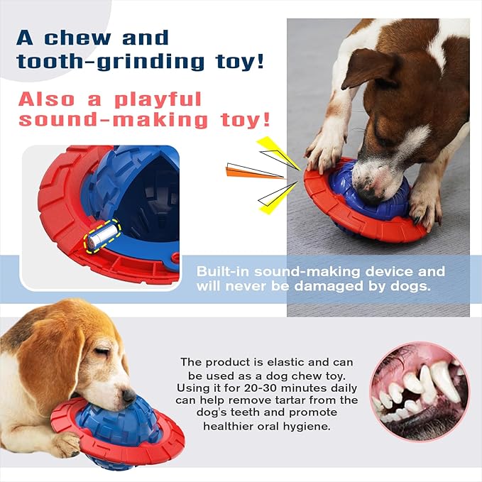 KADTC Dog Squeaky Toy for Small/Medium Dogs Fetch Outdoor Interactive Indoor Chew Teething Ball Crate Traning Toys