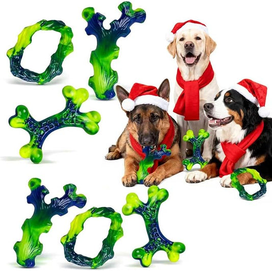 9-Pack Durable Dog Toys for Large Dogs: Durable Chew Toys for Large Breed, Indestructible Dog Toy for Aggressive Chewers, Dog, A for Furry Friends