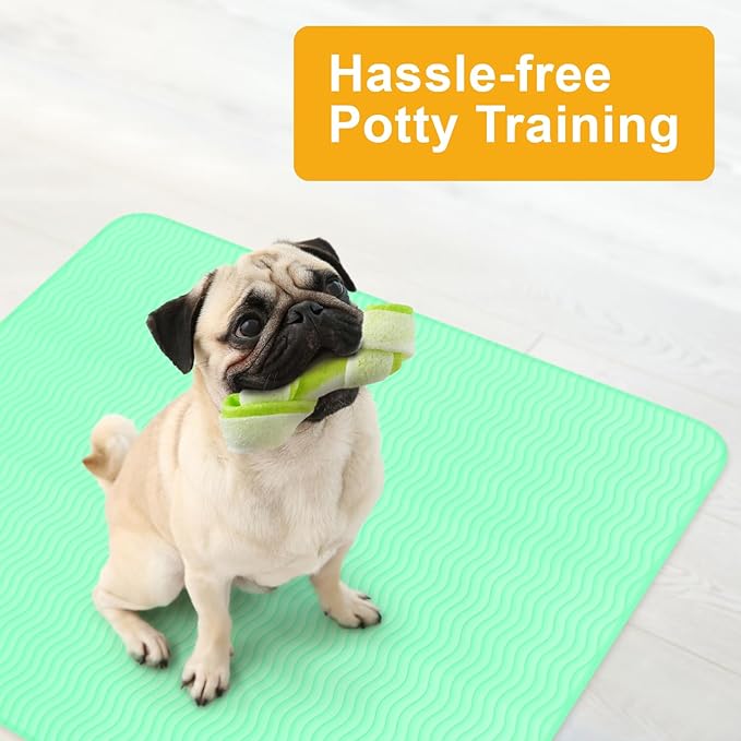 GREEN LIFESTYLE® Washable Underpads - Heavy Absorbency Reusable Bedwetting Incontinence Pads for Kids, Adults, Elderly, and Pets - Toddler Mattress Pads for Bed, Sofa, Floor (Pack of 2 - 48x48)