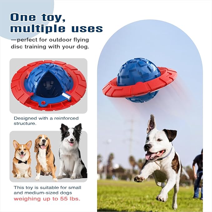 KADTC Dog Squeaky Toy for Small/Medium Dogs Fetch Outdoor Interactive Indoor Chew Teething Ball Crate Traning Toys