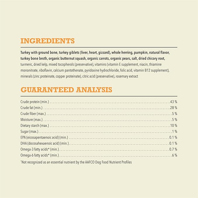 ACANA Grain-Free High Protein Freeze Dried Dog Food & Topper Free-Run Turkey Recipe Morsels 8oz Bag