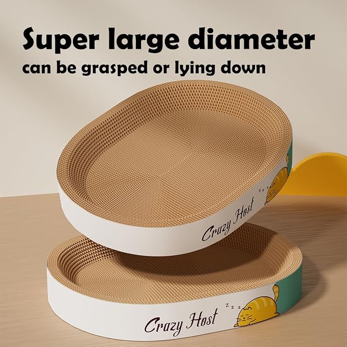 Pet Scratching Board Cat Scratch Pad for Indoor Sleeping (19.7" L x 13.8" W x 3.5" H)