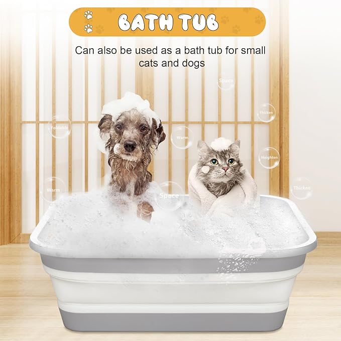 Senior Cat Litter Box, Three Legged Arthritic Open Low Entry for Sick Frail Handicap Disabled Cats, Older Elderly Corner