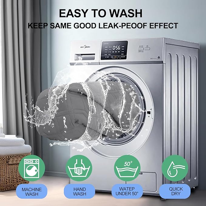 Smiry Waterproof Dog Blanket, 30x53 Inch Soft Pet Bed Cover Reversible, Washable Sofa Couch Furniture Protector for Small Medium Large Dog Puppy Cat, Grey/Light Grey