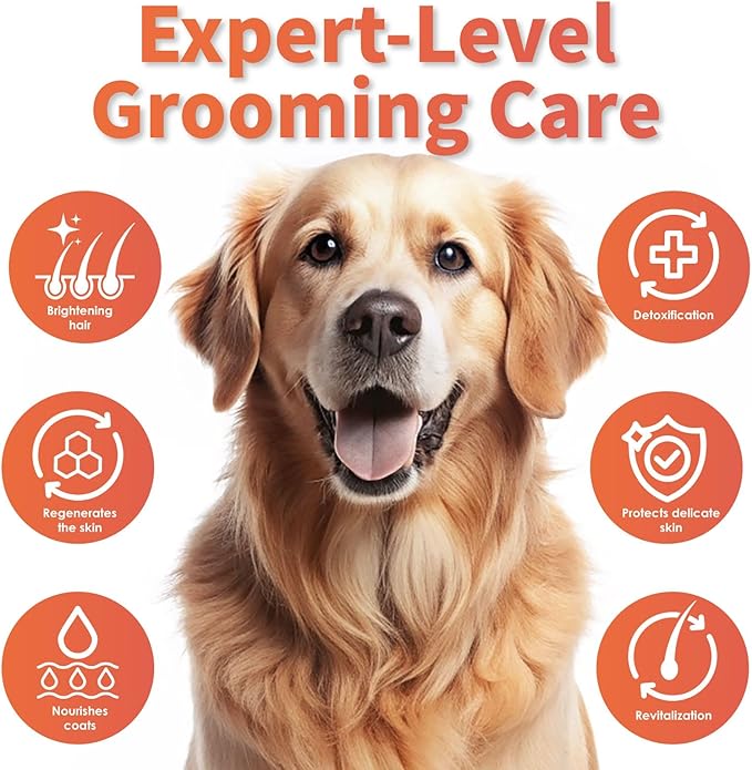 Arf Arf Dog Shampoo Softening Formula, Soften & Fluffy Oatmeal 16oz—Plant-Based 4-in-1: Cleans, Conditions, detangles, moisturizes. Oatmeal & Honey Soothe Itchy Skin. Hypoallergenic. Made in Taiwan.