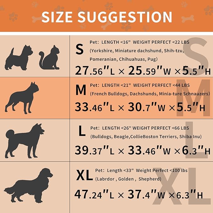 HAOMAIJIA Dog Couch Bed for Medium Dogs, Non Slip Pet Couch Covers for Sofa Thick Soft Washable Dog Couch Cover Protector All Seasons Universal Dogs and Cats Bed Mat (Khaki, Medium)