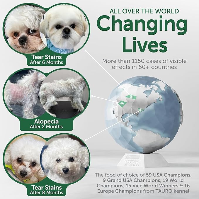 Nature's Protection Puppy Food Small Breed - High Protein, Grain-Free, Tear Stain Formula Dry Dog Kibble for White & Light Fur Dogs (Superior Care - White Fish, 3.3 lb)