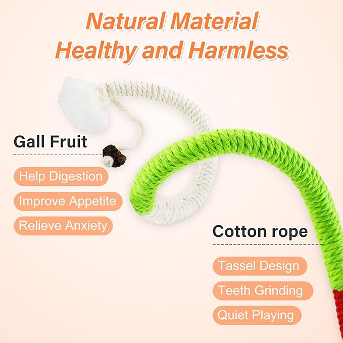 Cat Chew Toy Silvervine Sticks for Cats,Cat Chew Rope for Dental Cleaning Teeth, KittenTeething Toys for Bored Indoor Adult Kittens, Kitten Teething Toys for Indoor Cats (15pcs)