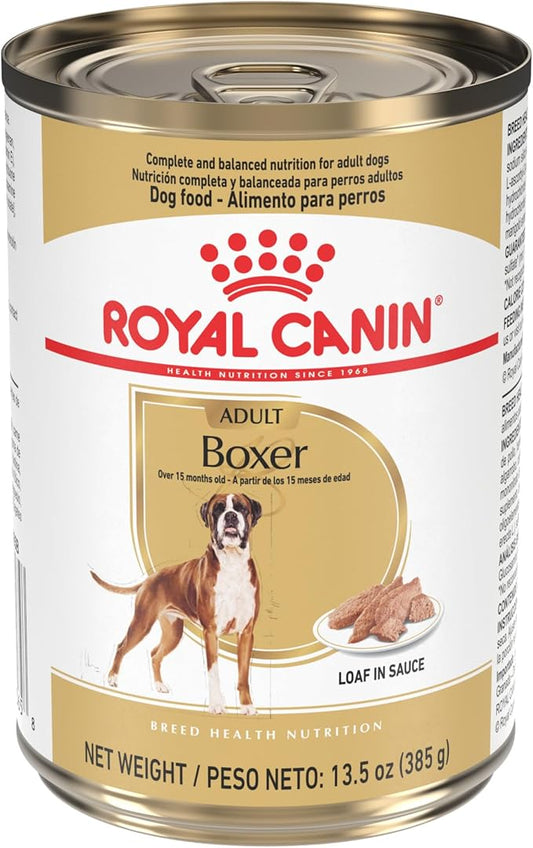 Royal Canin Breed Health Nutrition Boxer Adult Loaf in Sauce Dog Food, 13.5 oz (Pack of 12)