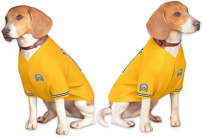 Custom Dog Baseball Jersey with Name Number Logo for Small Pet Dogs-Personalized Dog Shirts