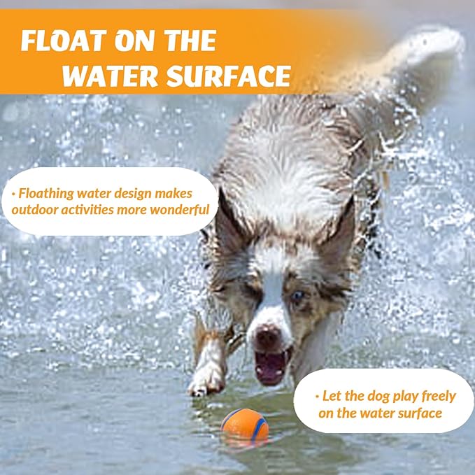 Natural Rubber Sound-Sounding Sog Toy Balls,Dog Toy Ball, with a Groove Design That is Resistant to Bites, Has a High Bounce, Dog Training Interactive Pet Toy, Relieving Pet Anxiety,（small size）2Pack