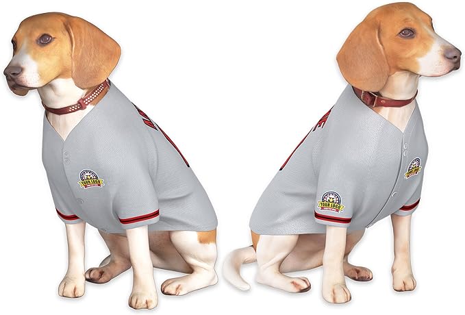 Custom Dog Baseball Jersey with Name Number Logo for Small Pet Dogs-Personalized Dog Shirts