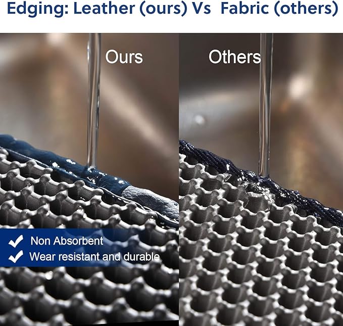 WePet Cat Litter Mat, Kitty Litter Trapping Mat, Honeycomb Double Layer Mats, No Phthalate, Urine Waterproof, Easy Clean, Scatter Control, Catcher Litter Tray Box Rug Carpet