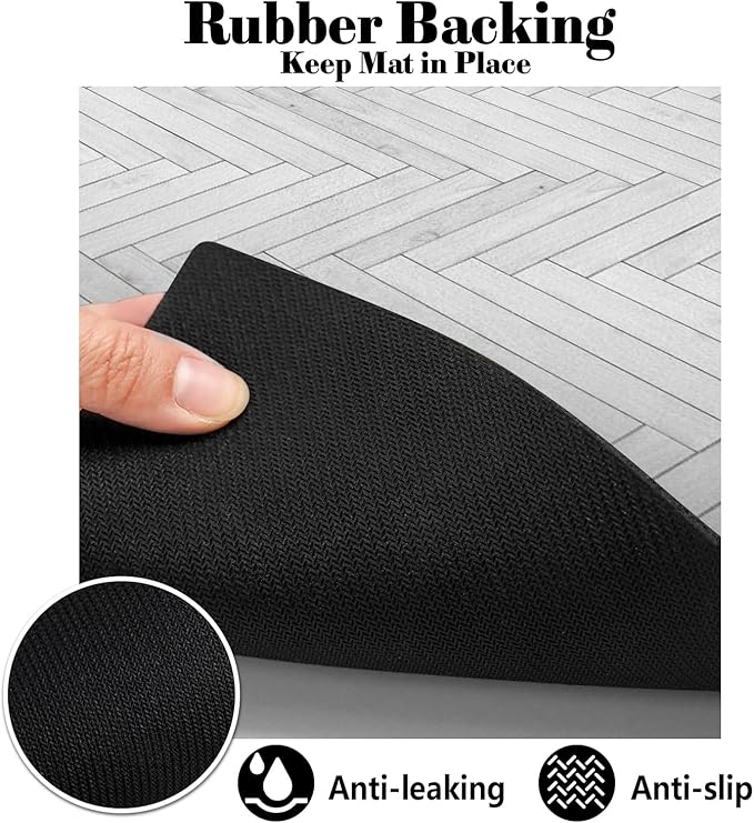 Dog Food Mats for Floors Absorbent, Pet Cat Food Mat - Quick Dry Dog Bowl Mats for Food and Water, Eco-Friendly Boho Pet Supplies 12" x 20"