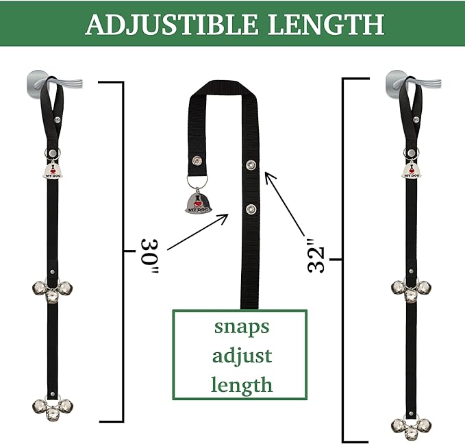 Caldwell's Pet Supply Co. Dog Potty Bells, Dog Door Bell, Bells To Go Outside, Potty Training Bell, Dogs Doorbell, Dogs Potty Doorbell, Ring To Go Pee, All Breed Puppy Training Tool - Brown (Set of 2)