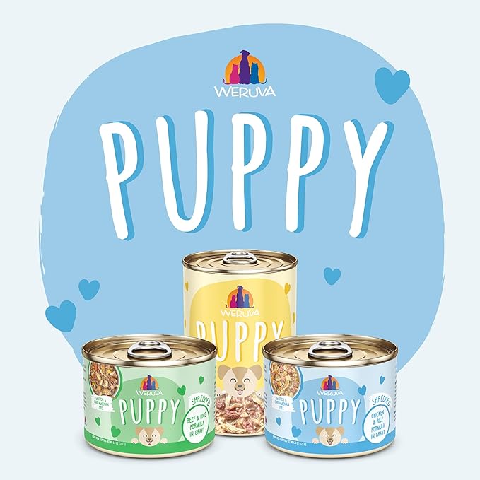 Weruva Puppy, Chicken Formula in Gravy, 14oz Can, Pack of 10
