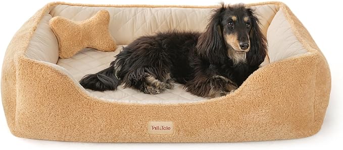Orthopedic Dog Bed Medium Size Dog - Cooling Pet Bed w/Comfort Memory Foam, Indestructible & Waterproof Design, Non-Slip Bottom & Durable Zipper. Chew Proof Crate Mat w/Washable Cover & Pillow