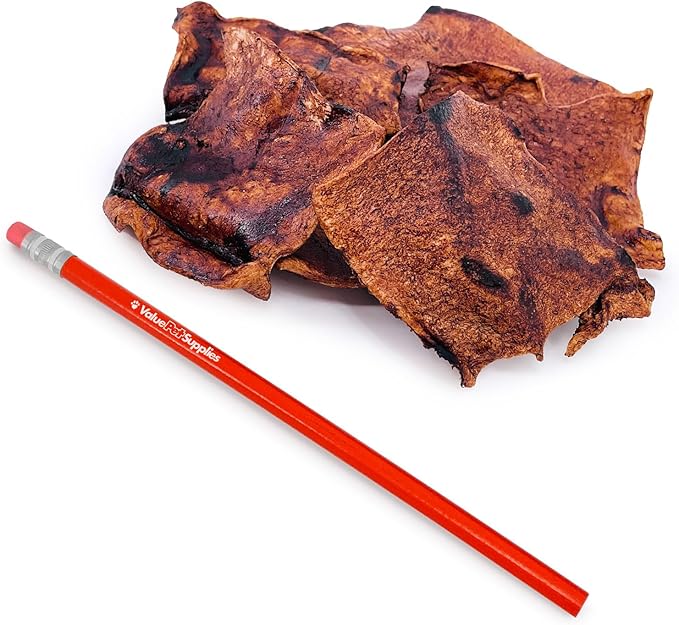 ValueBull USA Rawhide Chips, Natural Beef Flavor, 50 Count - Natural & Safe, USA Beef Hide, Long Lasting, Chemical Free, No Artificial Flavors