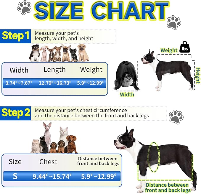 pet Wheelchair for Back Legs,Suitable for Back Legs,Cart Doggy Wheelchair for Disabled Legs Walking Mobility,Cat/Dog Hip Brace Leg Support,