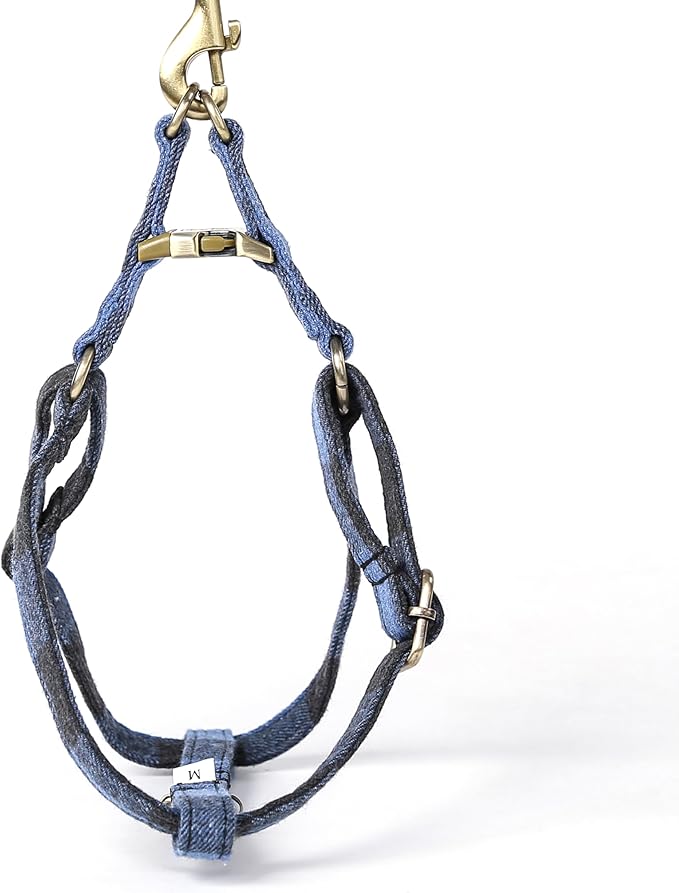 Angie and Allie Organic Cotton Personalized Step in Dog Harness,Custom Dog Halter Vests,Adjustable No Pull Canine Halter Harness for Small Medium Large Dogs