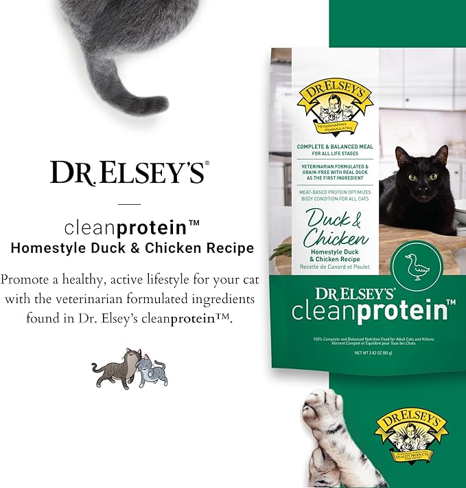 Dr. Elsey's cleanprotein Duck & Chicken Homestyle Recipe All-Meat Pouch (Pack of 12)
