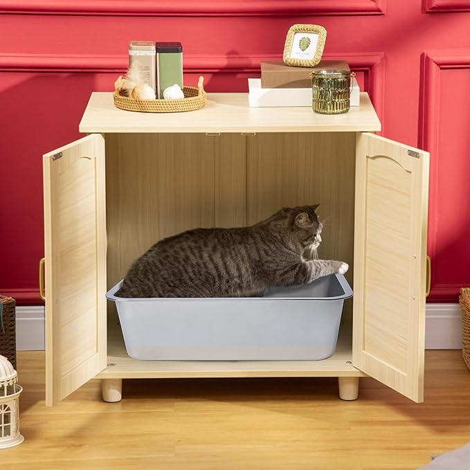 Stainless Steel Cat Litter Box, Metal Litter Box, Cat Litterbox for Kitten, Kitty, Rabbit, 6" High Side Cats Litter Boxes, Large Stainless Steel LitterBox, No Smell, Non Stick, Easy to Clean