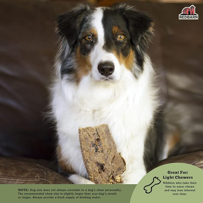 Redbarn Pet Products Choppers Beef Lung Dog Chews, Natural, Made in USA, High-Protein Low-Fat, Grain-Free, Single Ingredient for All Dog Sizes - 9 oz Bag, Pack of 8