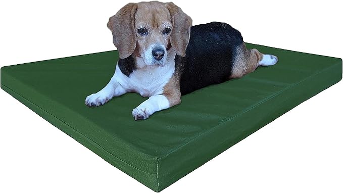 Dogbed4less Orthopedic Gel Cooling Memory Foam Dog Bed with Waterproof Liner and External Canvas Cover for Small to Medium Pet