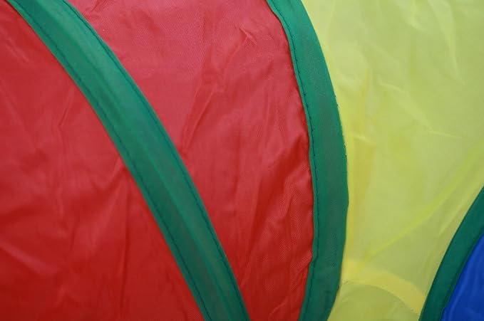 Cat Toys - 4-Way Tunnel for Indoor Cats with Peek Hole & 2 Mice - Large Foldable Rainbow Tube with Hanging Ball for Kittens, Rabbits, Small Dogs - Ideal Cat Toy