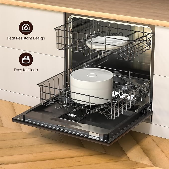 Ceramic Cat Water Fountain - 2.1L/71oz - All-Ceramic Body & Pure Copper Water Spout - Non-Toxic - Automatic Pet Drinking Fountain Indoor with Ultra-Quiet Pump, and 3Pcs Filter & Sponge (White)