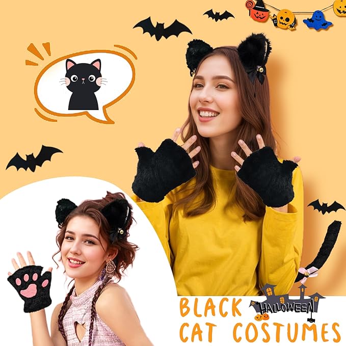 ONEPEACE Halloween Animal Costume Accessory Set for Halloween Party, Birthday, Christmas, Cosplay Animal Fancy Dress up