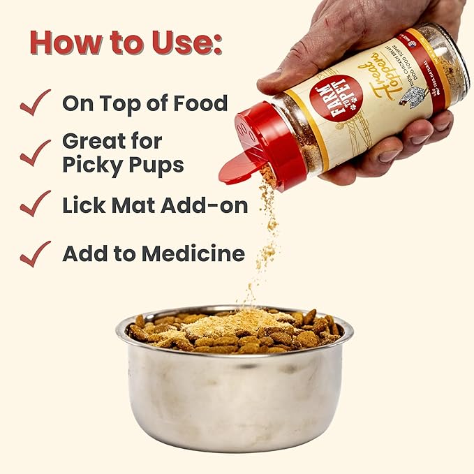 Farm To Pet - Dry Dog Food Topper - 4.7 oz Chicken Meal Toppers for Dogs, Single Ingredient, Lean, All Natural, Healthy Food for Small, Medium, Large Breeds, & Puppies, Made in USA