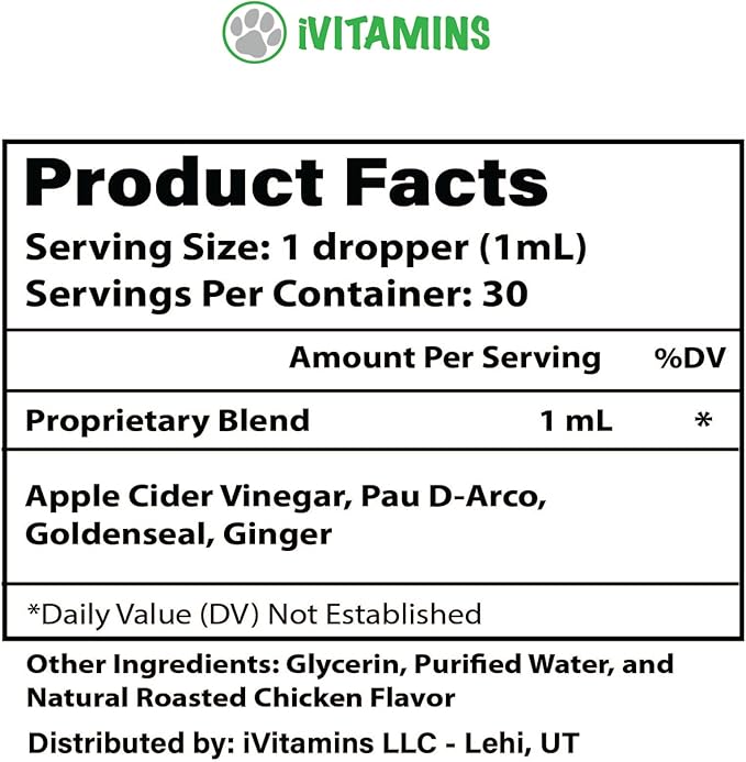 Cat Antibiotic for Infections, UTIs, Respiratory Moments, Cold, & Allergies | Antibiotics for Cats of All Ages & Breeds | Chicken Flavor | 1 fl oz | (1)