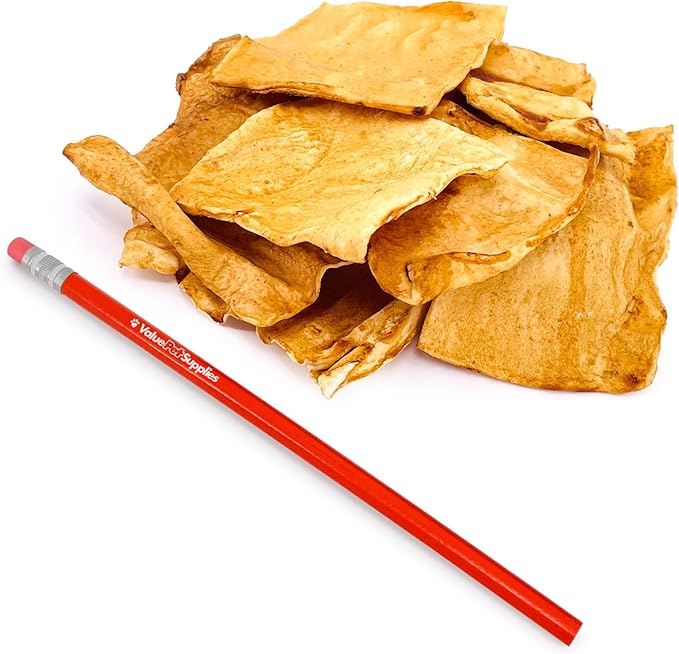 ValueBull USA Rawhide Chips, Chicken Infused, 200 Count Bulk Pack - Natural & Safe, USA Beef Hide, Long Lasting, Chemical Free, No Artificial Flavors