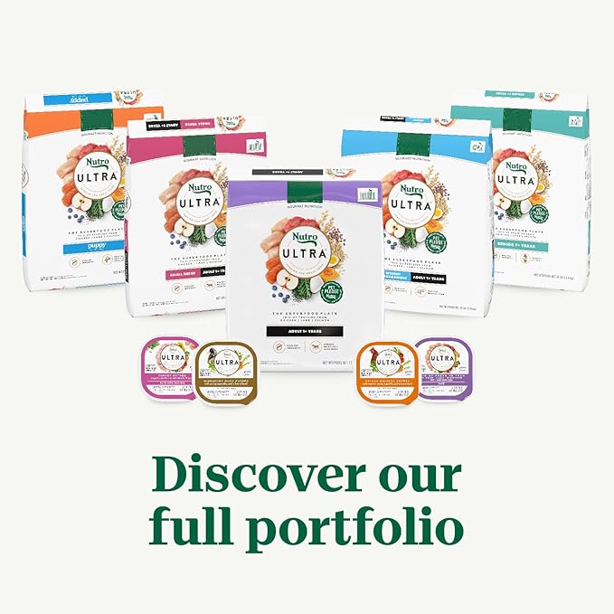 Nutro Ultra Large Breed Puppy Dry Dog Food, Chicken, Lamb and Salmon Protein Trio, 27 lb Bag