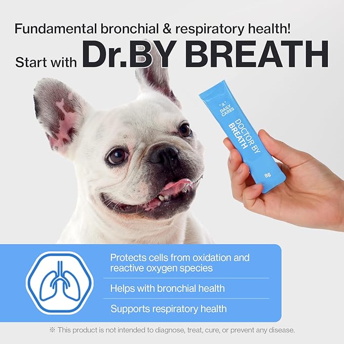 Doctor By Breath Bronchial Supplements for Dogs - Dog Cough Relief - for Dry, Wet & Barkly Pet Cough (8.5 Ounce (Pack of 1))