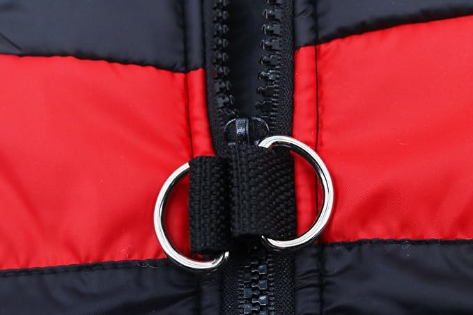 Small Dog Coats Warm Winter Jackets for Small Medium Dogs Puppy Cold Weather Coat Pet Clothes, Red, Large