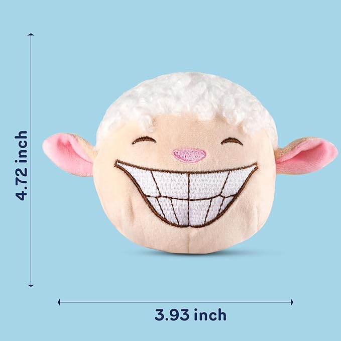 Dog Toys for Aggressive Chewers (3in1) - Squeaky Dog Toys Interactive - Dog Toys for Medium Dogs, Large & Small Breeds - Puppy Teething Chew Dog Toy - Juguetes Perros - Sheep