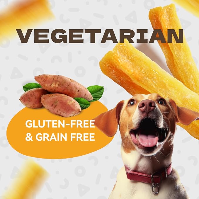 Sweet Potato Dog Treats, Healthy Natural Training Treats for Dog Snacks Low Fat Soft Chews for Small Medium Large Breed 10.54oz