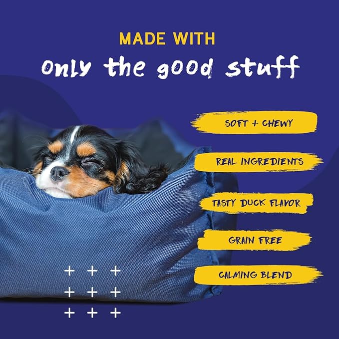 PupGrade Calming Soft Chews - Promotes Relaxation & Helps Manage Stress for All Dogs - Supports Calm Stomachs & Muscles - No Wheat, Corn, or Artificial Ingredients - Meat Flavored - 360 Soft Chews