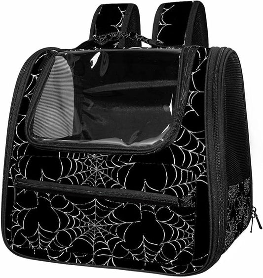 Spider Web 3 (2) Traveler Backpack Pet Carriers for Cats and Dogs