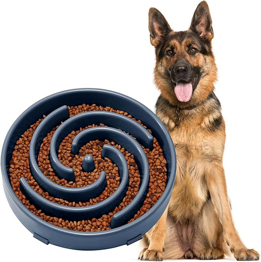 JASGOOD Slow Feeder Dogs Bowl for Large Medium Dogs,Anti-Gulping Pet Slower Food Feeding Bowls Stop Bloat,Preventing Choking Healthy Design Dogs Bowl
